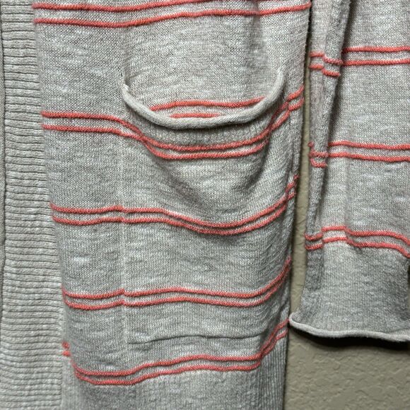 Madewell Bradley Open Front Cardigan Sweater Textured Stripes Women’s  Size S - Picture 5 of 8